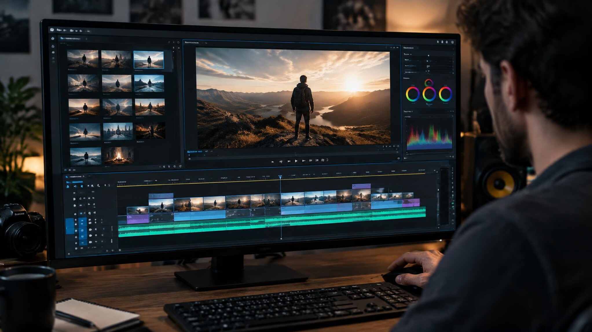 video editing software interface